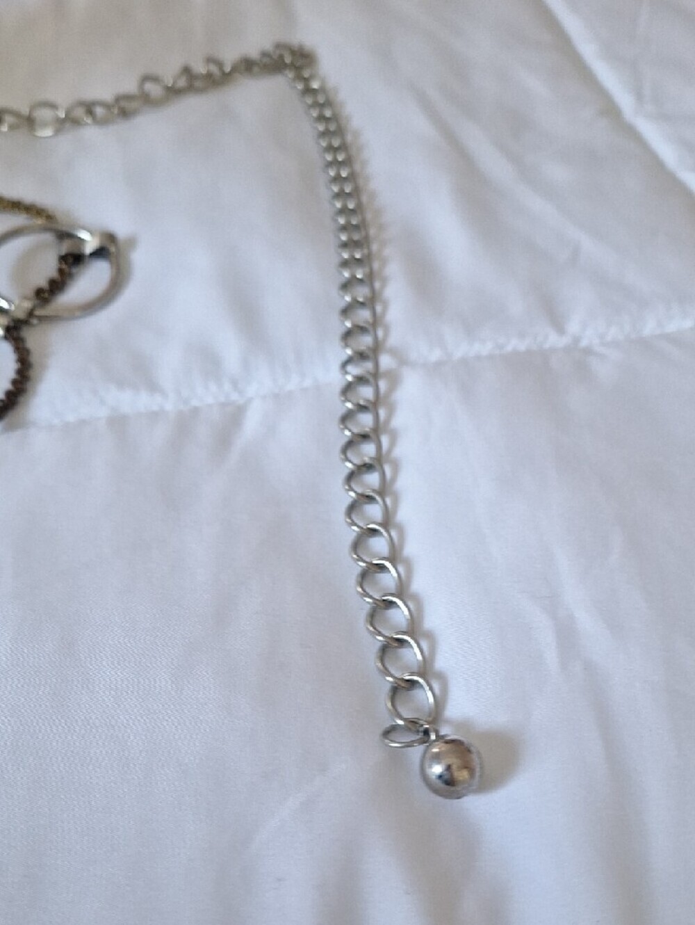 Silver and Bronze Ring Chain Waist Belt - Women Accessories - Picture 4 of 13
